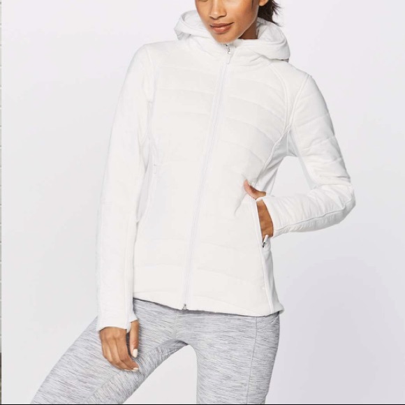 lululemon athletica Jackets & Blazers - 🆕 RARE Lululemon Extra Mike Jacket White Sz 6